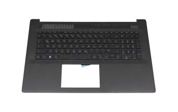 Keyboard incl. topcase DE (german) black/black suitable for HP 17-cp1000
