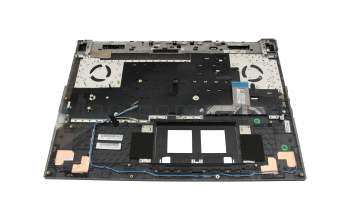 Keyboard incl. topcase DE (german) black/black/transparent/grey with backlight original suitable for Asus G733ZM