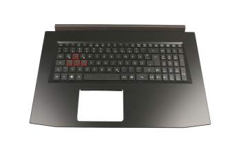 Keyboard incl. topcase DE (german) black/black with backlight (1050) original suitable for Acer Predator Helios 300 (PH317-52)