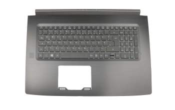 Keyboard incl. topcase DE (german) black/black with backlight (GTX 1060) original suitable for Acer Aspire 7 (A717-71G)