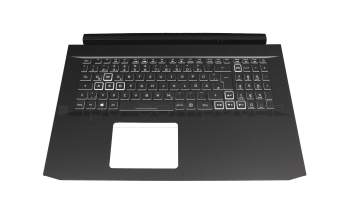 Keyboard incl. topcase DE (german) black/black with backlight (GTX 1660/RTX 2060) original suitable for Acer Nitro 5 (AN517-52)