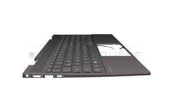Keyboard incl. topcase DE (german) black/black with backlight (Nightfall Black) original suitable for HP Envy x360 15-ee0000