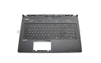 Keyboard incl. topcase DE (german) black/black with backlight Multicolor original suitable for Exone go Workstation 1535