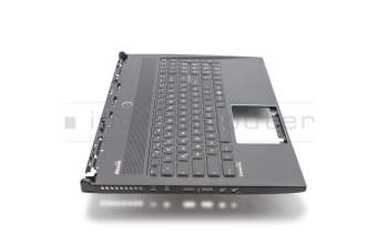 Keyboard incl. topcase DE (german) black/black with backlight Multicolor original suitable for MSI GS60 6QC/6QD (MS-16H8)