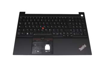 Keyboard incl. topcase DE (german) black/black with backlight and mouse-stick original suitable for Lenovo ThinkPad E15 Gen 3 (20YG/20YH/20YJ/20YK)