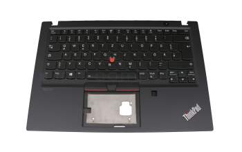Keyboard incl. topcase DE (german) black/black with backlight and mouse-stick original suitable for Lenovo ThinkPad T14s (20T1/20T0)