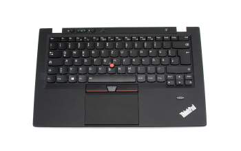 Keyboard incl. topcase DE (german) black/black with backlight and mouse-stick original suitable for Lenovo ThinkPad X1 Carbon 1th Gen (34xx)