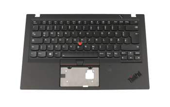 Keyboard incl. topcase DE (german) black/black with backlight and mouse-stick original suitable for Lenovo ThinkPad X1 Carbon 6th Gen (20KH/20KG)