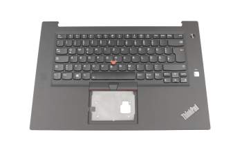 Keyboard incl. topcase DE (german) black/black with backlight and mouse-stick original suitable for Lenovo ThinkPad X1 Extreme (20MG/20MF)