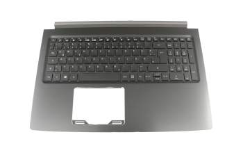 Keyboard incl. topcase DE (german) black/black with backlight original suitable for Acer Aspire 7 (A715-72G)