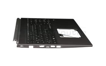Keyboard incl. topcase DE (german) black/black with backlight original suitable for Acer Aspire 7 (A715-74G)