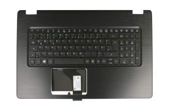 Keyboard incl. topcase DE (german) black/black with backlight original suitable for Acer Aspire F17 (F5-771G)