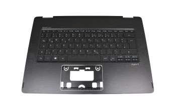 Keyboard incl. topcase DE (german) black/black with backlight original suitable for Acer Aspire R14 (R5-471T)