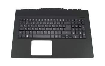 Keyboard incl. topcase DE (german) black/black with backlight original suitable for Acer Aspire V 17 Nitro (VN7-791)