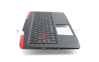 Keyboard incl. topcase DE (german) black/black with backlight original suitable for Acer Aspire VX 15 (VX5-591G)