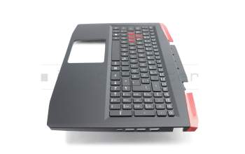 Keyboard incl. topcase DE (german) black/black with backlight original suitable for Acer Aspire VX 15 (VX5-591G)