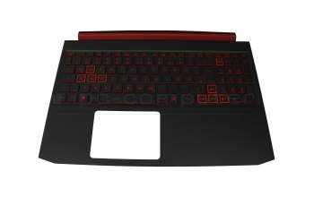 Keyboard incl. topcase DE (german) black/black with backlight original suitable for Acer Nitro 5 (AN515-54-58U3)