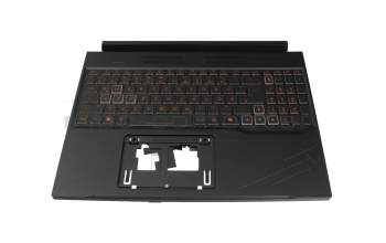 Keyboard incl. topcase DE (german) black/black with backlight original suitable for Acer Nitro V 16 (ANV16-41)