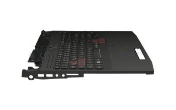 Keyboard incl. topcase DE (german) black/black with backlight original suitable for Acer Predator 15 (G9-592)