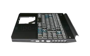Keyboard incl. topcase DE (german) black/black with backlight original suitable for Acer Predator Helios 300 (PH315-52)