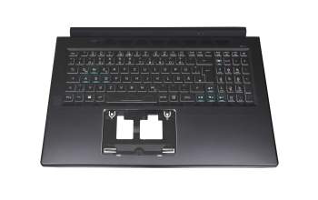 Keyboard incl. topcase DE (german) black/black with backlight original suitable for Acer Predator Helios 300 (PH317-55)
