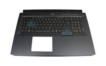 Keyboard incl. topcase DE (german) black/black with backlight original suitable for Acer Predator Helios 500 (PH517-61)