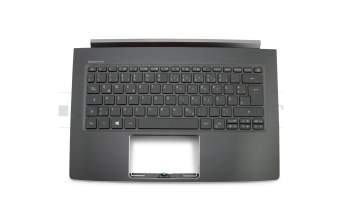 Keyboard incl. topcase DE (german) black/black with backlight original suitable for Acer Swift 5 (SF514-51)