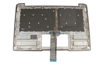 Keyboard incl. topcase DE (german) black/black with backlight original suitable for Acer Switch 12 S (SW7-272)