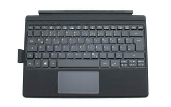 Keyboard incl. topcase DE (german) black/black with backlight original suitable for Acer Switch Alpha 12 (SA5-271)
