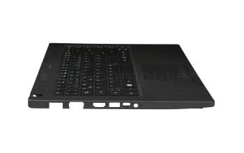 Keyboard incl. topcase DE (german) black/black with backlight original suitable for Acer TravelMate P2 (P2410-M)