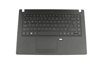 Keyboard incl. topcase DE (german) black/black with backlight original suitable for Acer TravelMate P4 (P449-G2-MG)