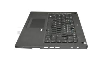 Keyboard incl. topcase DE (german) black/black with backlight original suitable for Acer TravelMate P4 (P449-G2-MG)