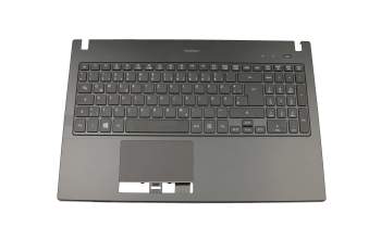 Keyboard incl. topcase DE (german) black/black with backlight original suitable for Acer TravelMate P6 (P658-G3-M)