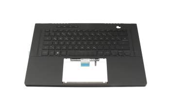 Keyboard incl. topcase DE (german) black/black with backlight original suitable for Asus GU603ZE