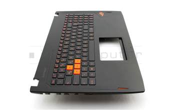 Keyboard incl. topcase DE (german) black/black with backlight original suitable for Asus ROG Strix GL502VS