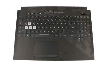 Keyboard incl. topcase DE (german) black/black with backlight original suitable for Asus ROG Strix GL504GW