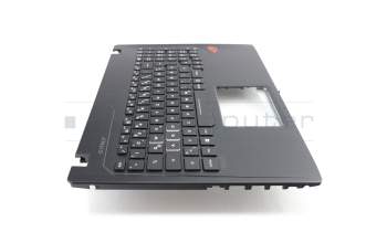 Keyboard incl. topcase DE (german) black/black with backlight original suitable for Asus ROG Strix GL553VD