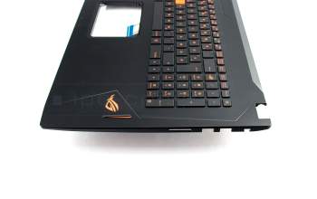 Keyboard incl. topcase DE (german) black/black with backlight original suitable for Asus ROG Strix GL702VS