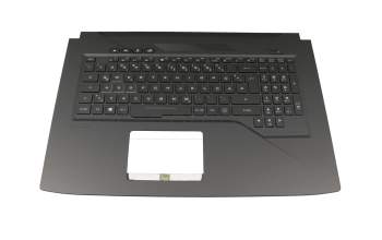 Keyboard incl. topcase DE (german) black/black with backlight original suitable for Asus ROG Strix GL703VM