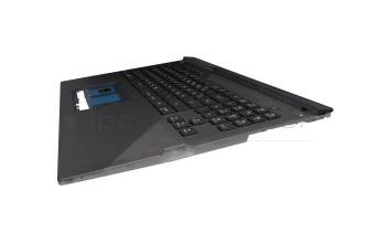 Keyboard incl. topcase DE (german) black/black with backlight original suitable for Asus ROG Strix Scar 17 G733QM