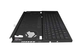 Keyboard incl. topcase DE (german) black/black with backlight original suitable for Asus ROG Zephyrus Duo 15 SE GX551QM