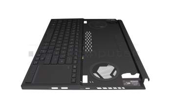 Keyboard incl. topcase DE (german) black/black with backlight original suitable for Asus ROG Zephyrus Duo 15 SE GX551QR