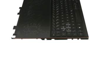 Keyboard incl. topcase DE (german) black/black with backlight original suitable for Asus ROG Zephyrus S GX531GXR