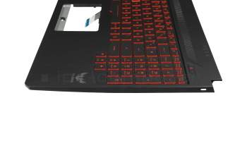 Keyboard incl. topcase DE (german) black/black with backlight original suitable for Asus TUF FX505DY