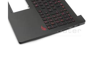 Keyboard incl. topcase DE (german) black/black with backlight original suitable for Asus ZenBook UX501JW
