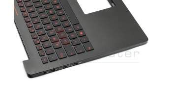 Keyboard incl. topcase DE (german) black/black with backlight original suitable for Asus ZenBook UX501JW