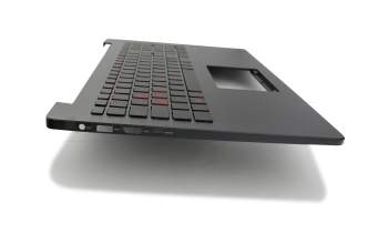 Keyboard incl. topcase DE (german) black/black with backlight original suitable for Asus ZenBook UX501VW