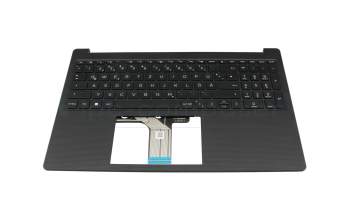 Keyboard incl. topcase DE (german) black/black with backlight original suitable for HP 15-fd1000