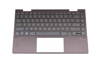 Keyboard incl. topcase DE (german) black/black with backlight original suitable for HP Envy x360 13-ay0000