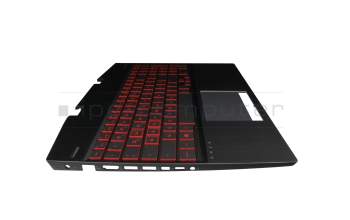Keyboard incl. topcase DE (german) black/black with backlight original suitable for HP Omen 15-dh1000